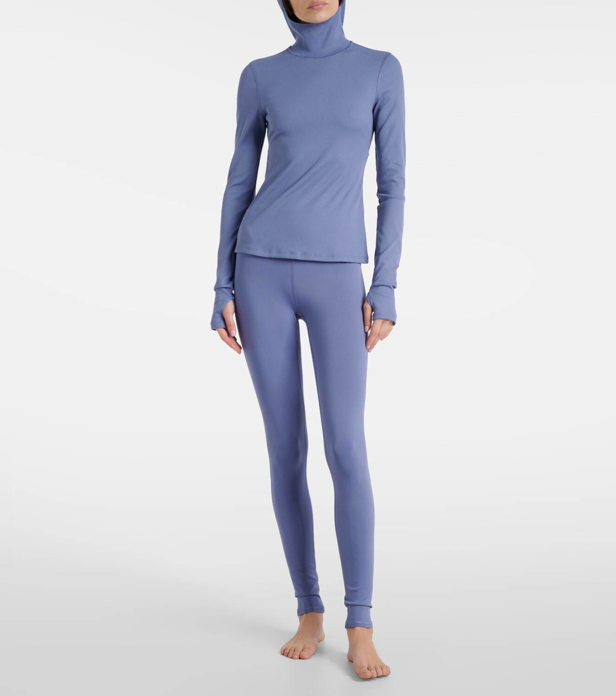 Alo Yoga Alosoft Frontrunner ribbed-knit top Alo Yoga