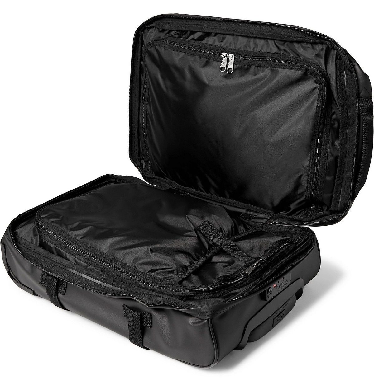 Leesbaarheid Wierook spel Eastpak - Tranverz S 51cm Leather-Trimmed Coated-Canvas Carry-On Suitcase - Black  Eastpak