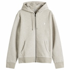 Polo Ralph Lauren Men's Double Knit Zip Hoodie in Dark Sport Heather