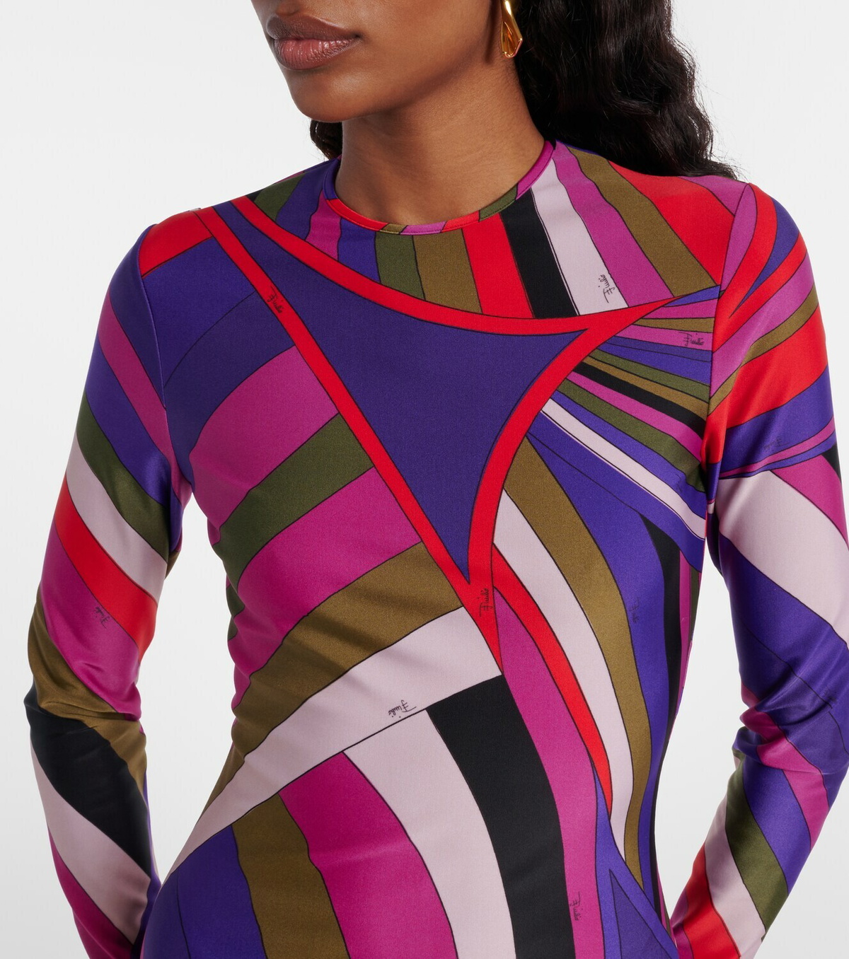 Pucci Printed jersey minidress