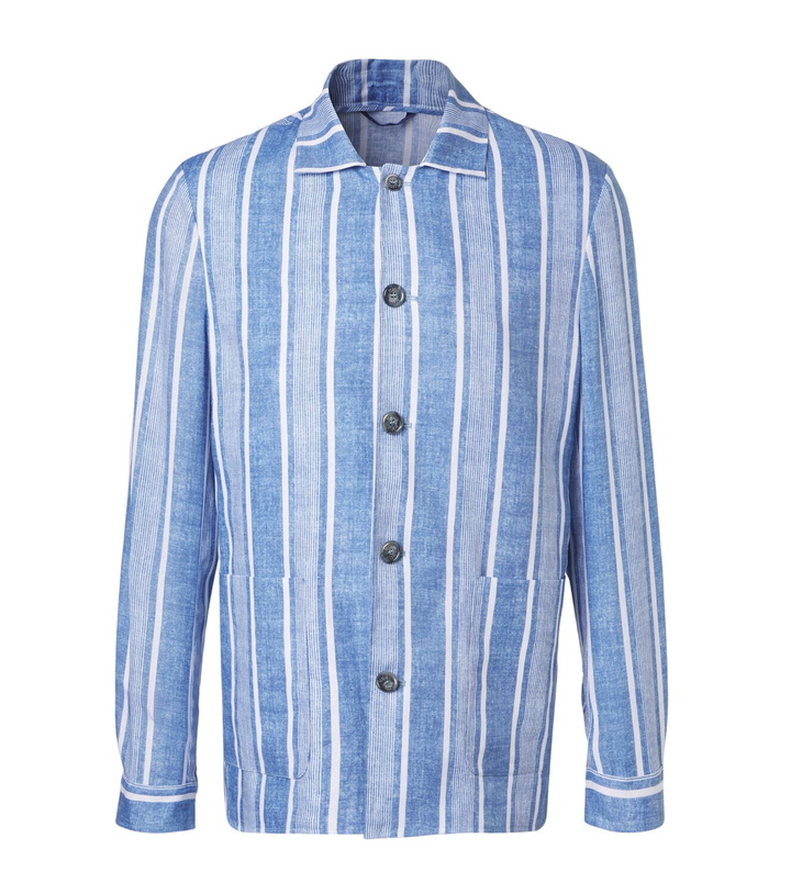 Photo: Fedeli Striped linen shirt