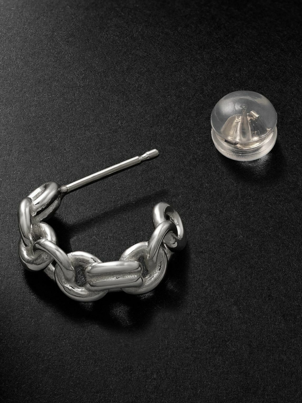 Spinelli Kilcollin - Fused Serpens Sterling Silver Single Hoop Earring