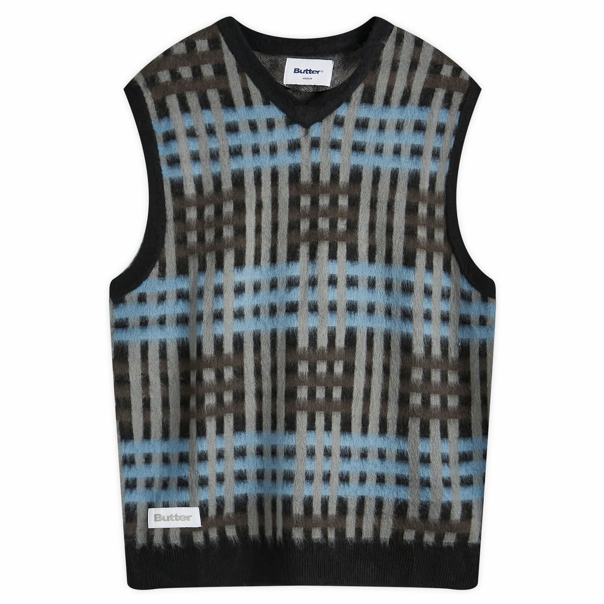 Butter Goods Men's Cable Knit Vest in Bone Butter Goods