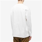 And Wander Men's Logo Long Sleeve T-Shirt in White