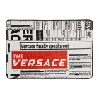 Versace White and Black Printed Card Holder