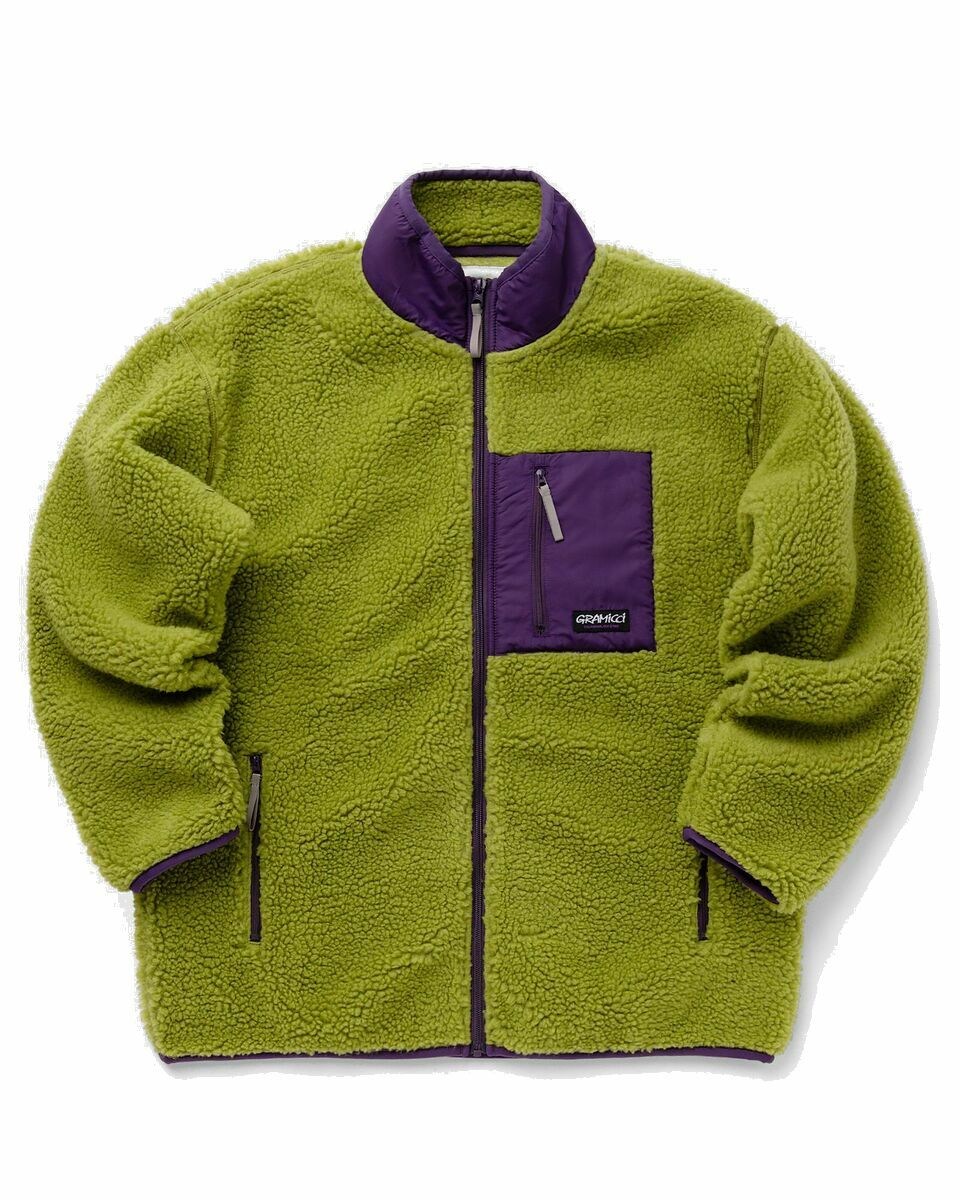 Photo: Gramicci Sherpa Jacket Green - Mens - Fleece Jackets