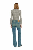 Diesel Bootcut Jeans Low Waist D-Hush - Jeans Womens in Blue