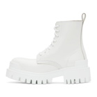 Balenciaga White Strike Boots