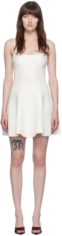 Photo: Fleur du Mal White Flared Minidress