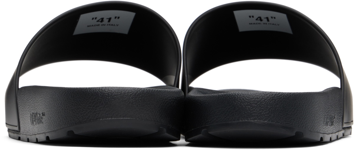Off-White Black Bookish Gradient Pool Slides Off-White