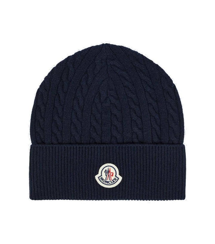 Photo: Moncler Cable-knit wool and cashmere beanie