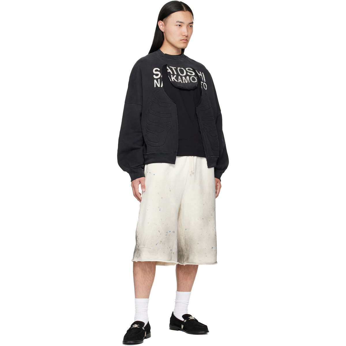 Satoshi Nakamoto Black Bone Crewneck Sweatshirt
