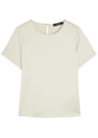 Weekend Max Mara Gilbert Satin T-shirt Ivory