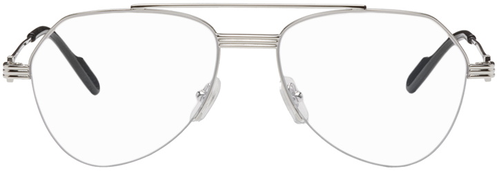 Photo: Cartier Silver Aviator Glasses