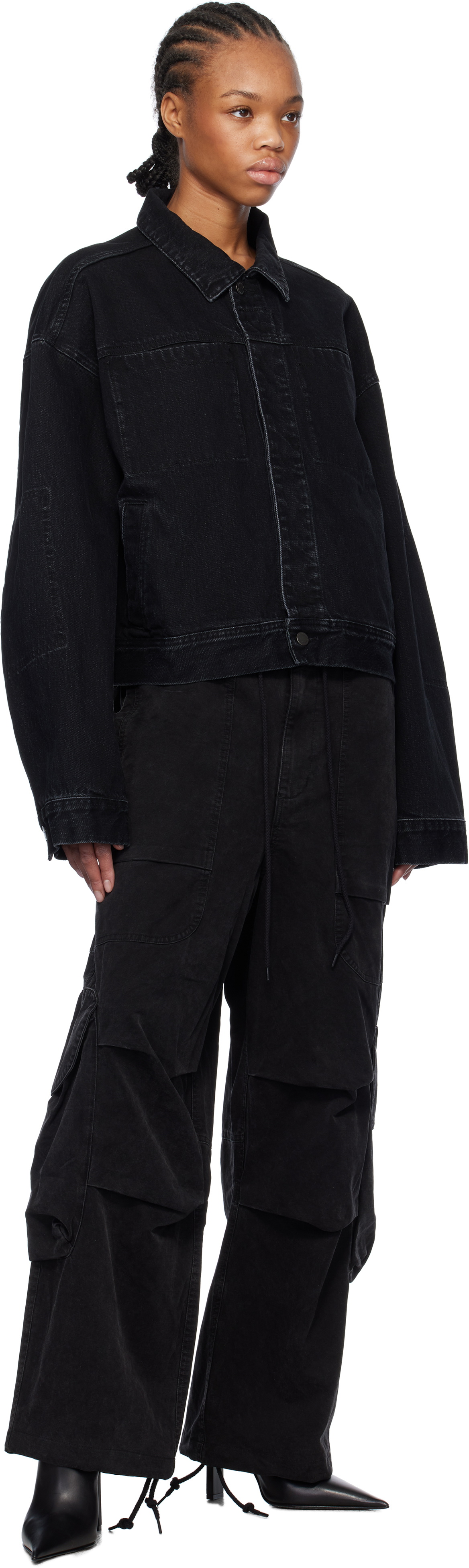 Entire Studios Black Gem Denim Jacket