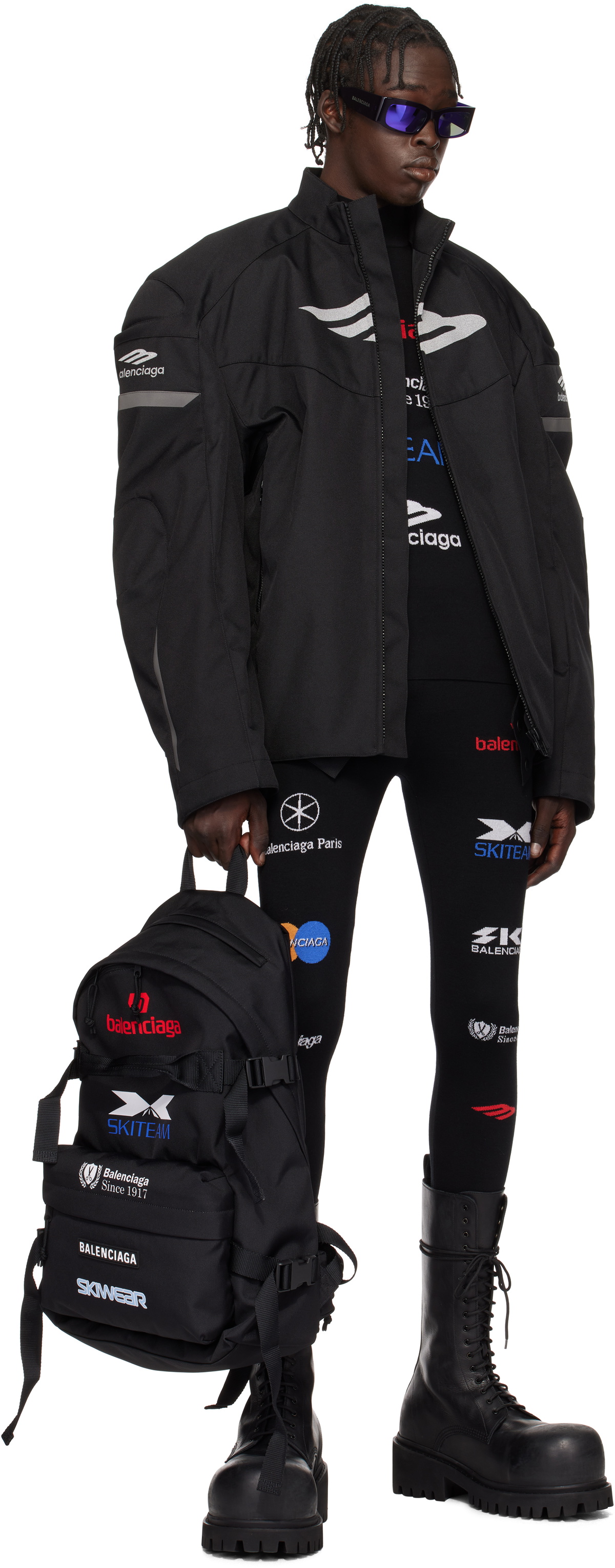Balenciaga Black Ski Backpack