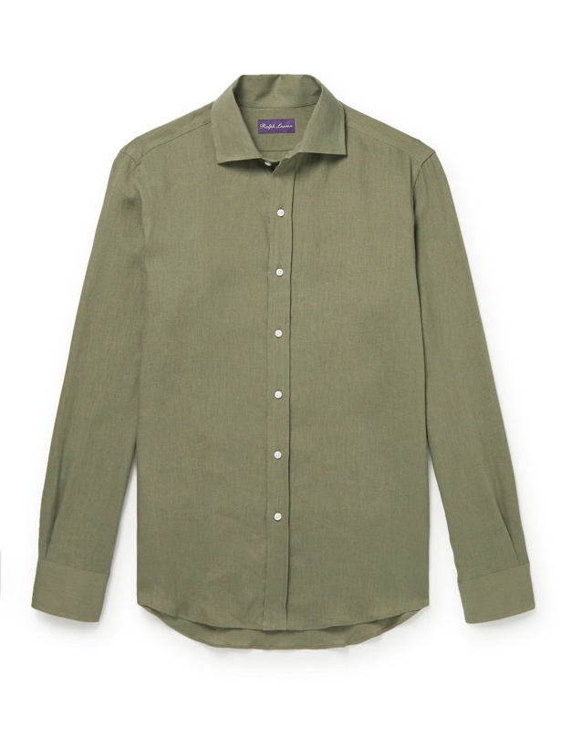 Photo: Ralph Lauren Purple label - Serengeti Linen Shirt - Green