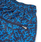 Derek Rose - Maui Wide-Leg Mid-Length Printed Swim Shorts - Blue