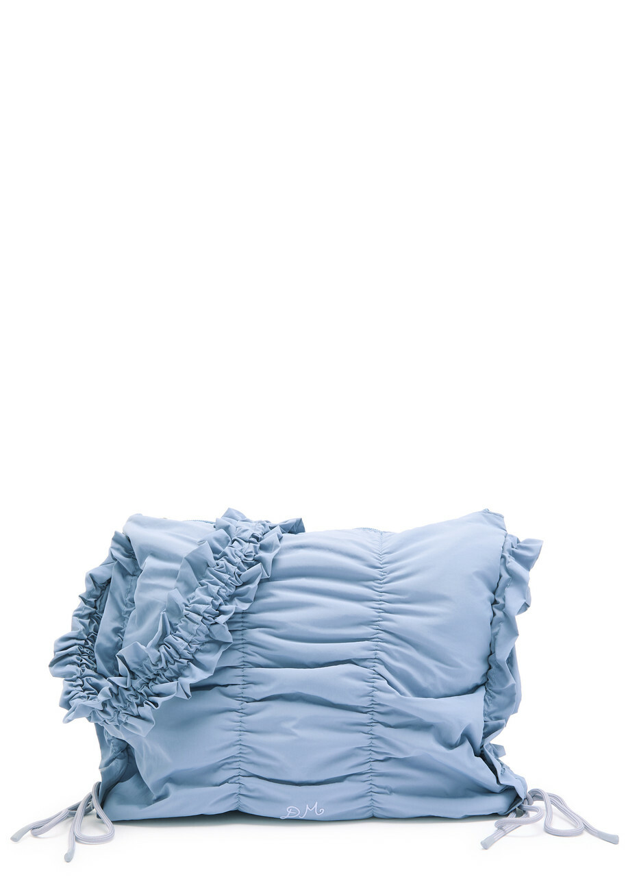 Damson Madder Ruched Shell Shoulder bag - Blue - One Size