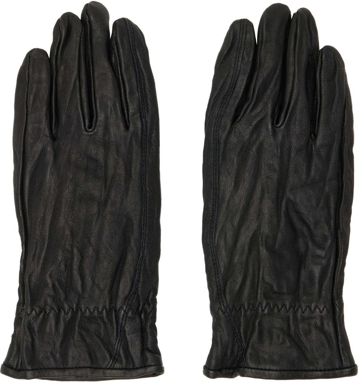 COOR Black Vegetable Pleated Washed Gloves