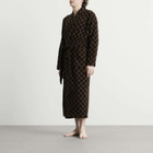 Baina Sulis Bath Robe in Tabac/Noir