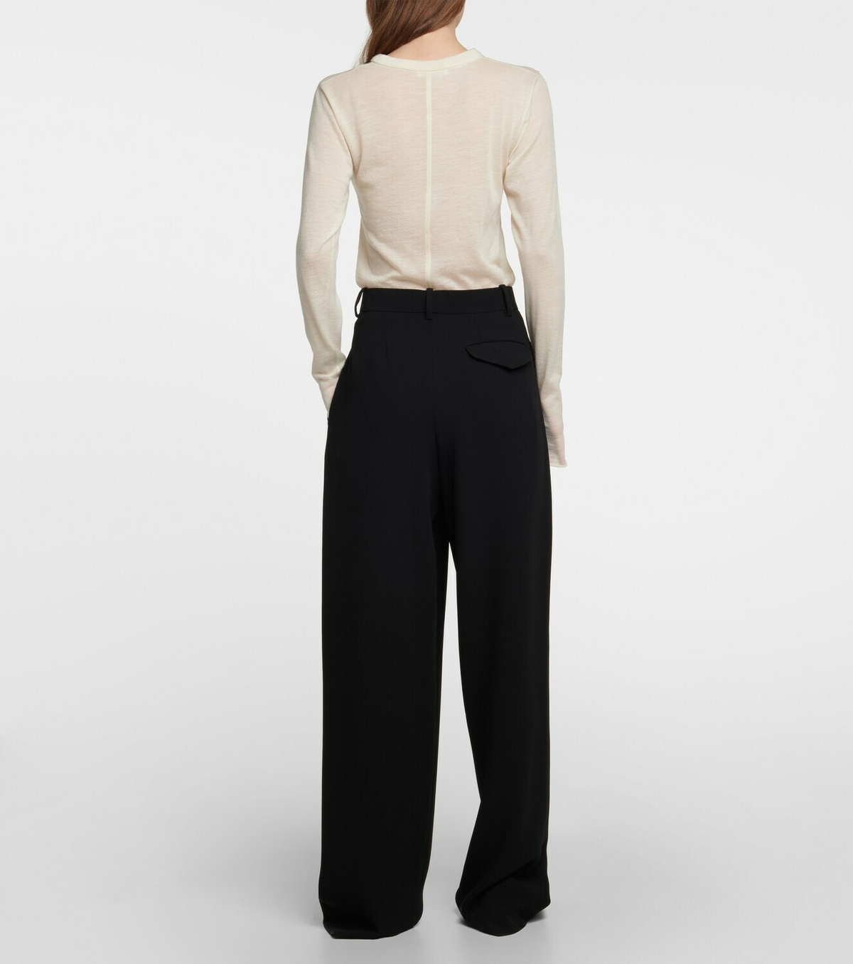 THE ROW rufus pants サイズ30 Rufus wool wide-leg pants in black - The Row | Mytheresa