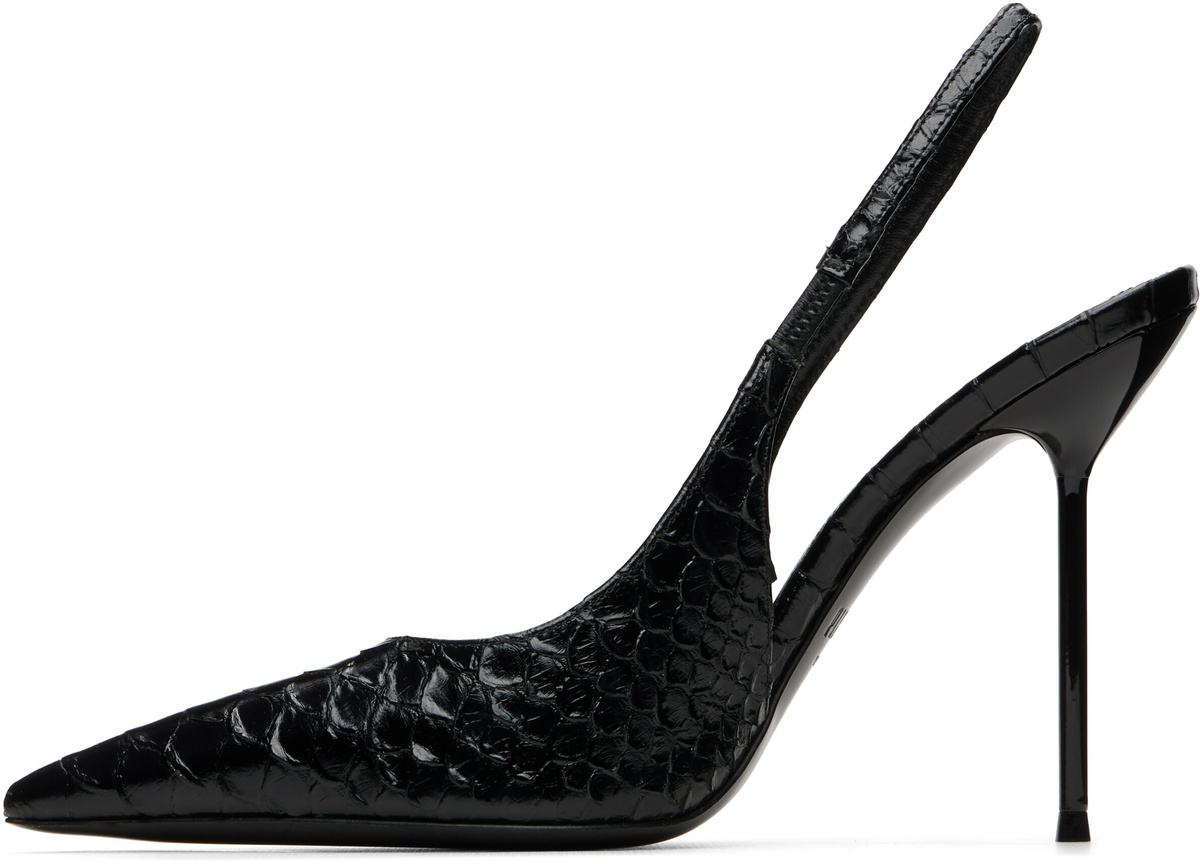 Paris Texas Black Lidia Slingback 105 Heels