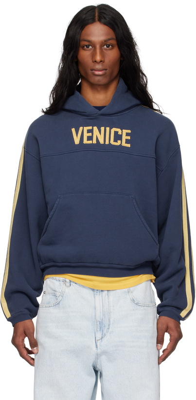 Photo: ERL Navy 'Venice' Football Pull Over Hoodie