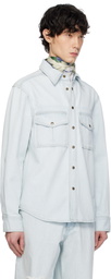 AFTER PRAY Blue Safari Pocket Denim Jacket