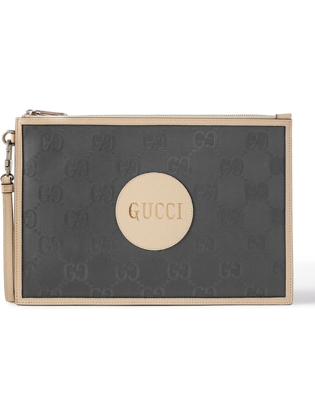 Photo: Gucci - Off the Grid Leather-Trimmed Monogrammed ECONYL Canvas Pouch