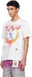 doublet White Rabbit Anime Print T-shirt