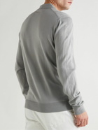 Mr P. - Slim-Fit Merino Wool Polo Shirt - Gray