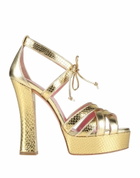 Blumarine Womens Sandals in Gold