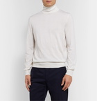 Ermenegildo Zegna - Slim-Fit Cashmere and Silk-Blend Rollneck Sweater - Neutrals