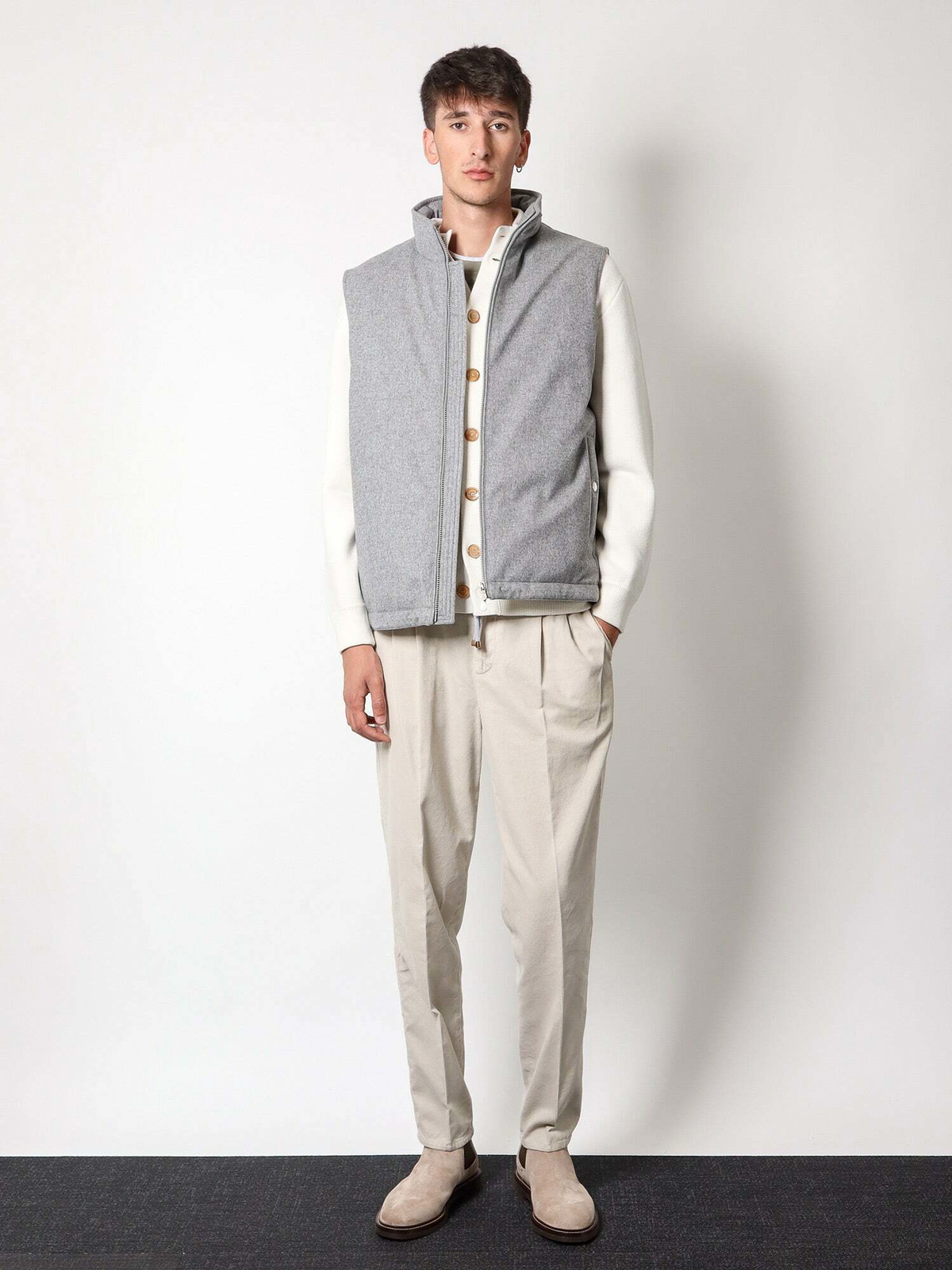 Brunello Cucinelli Jacket Grey Mens Brunello Cucinelli