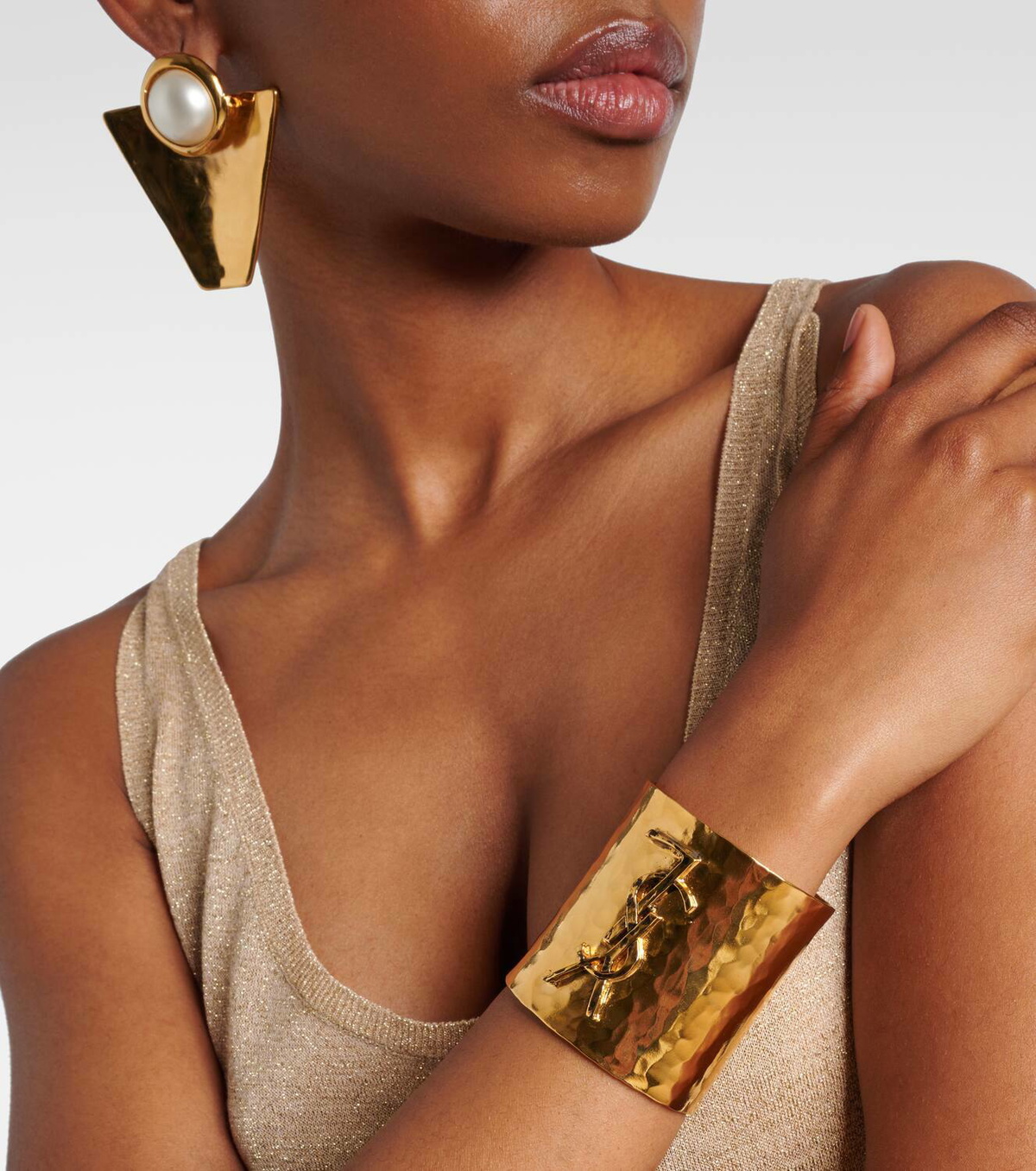 ブレスレット SAINT LAURENT CASSANDRE CUFF BRACELET Saint Laurent Cassandre cuff bracelet Saint Laurent
