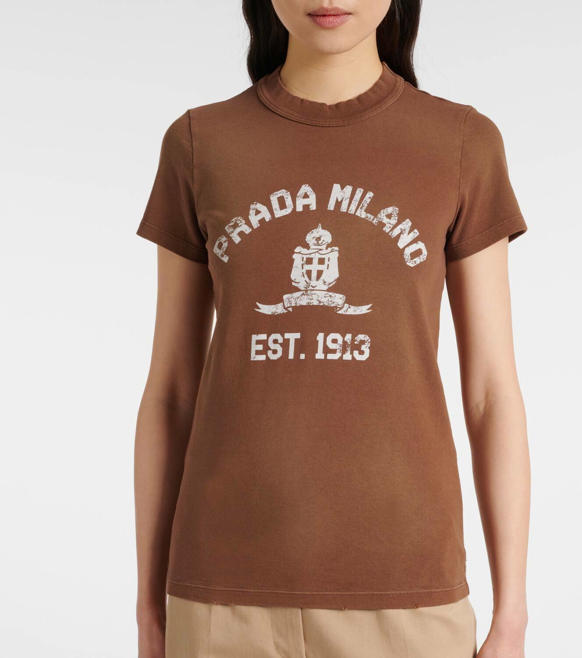 Prada Logo cotton jersey T-shirt Prada