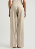 16 Arlington Alix Straight-leg Woven Trousers Cream