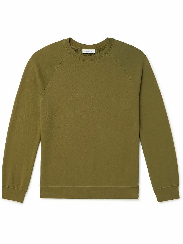 Photo: Ninety Percent - Loopback Organic Cotton-Jersey Sweatshirt - Green