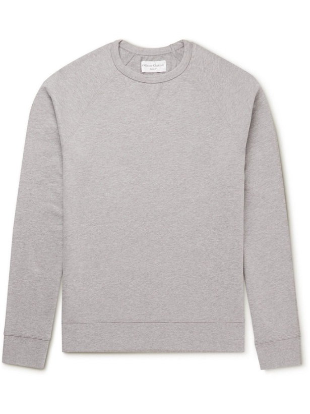 Photo: Officine Générale - Cotton-Jersey Sweatshirt - Gray