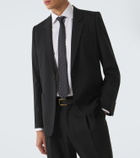 Saint Laurent Polka-dot silk jacquard tie