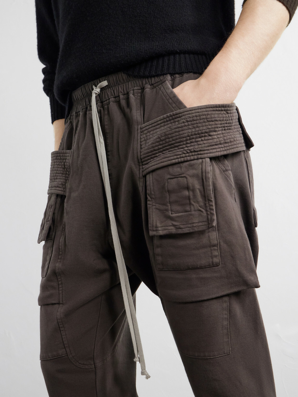 DRKSHDW by Rick Owens - Creatch Tapered Cotton-Jersey Sweatpants - Brown