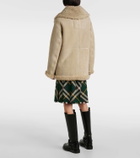 Burberry Shearling-lined leather jacket