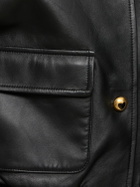 MOSCHINO Gold Heart Leather Jacket