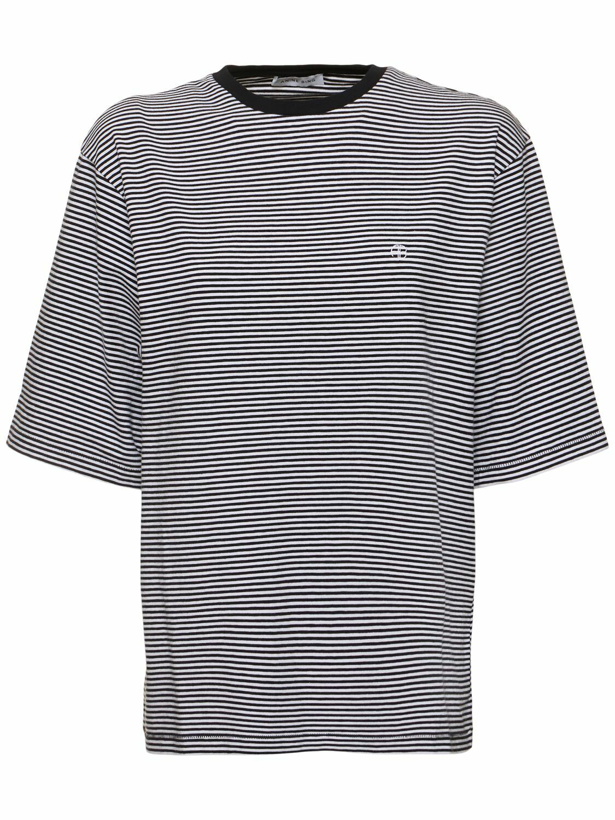 Photo: ANINE BING Bo Striped Cotton T-shirt