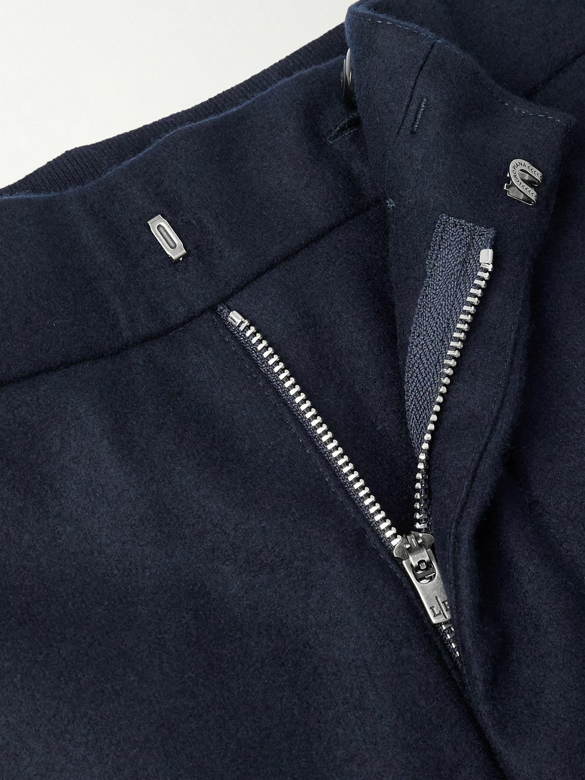 Loro Piana - Breia Tapered Wool and Cashmere-Blend Trousers - Blue