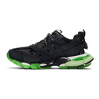 Balenciaga Black and Green Glow-in-the-Dark Track Sneakers