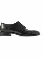 Christian Louboutin - Maltese Studded Leather Derby Shoes - Black