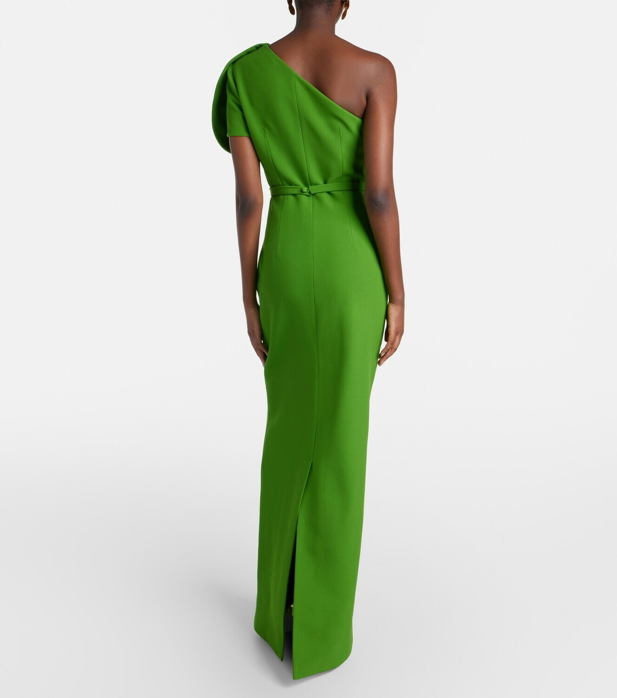Safiyaa One-shoulder crêpe gown