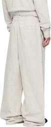 Entire Studios Off-White Full Sweatpants